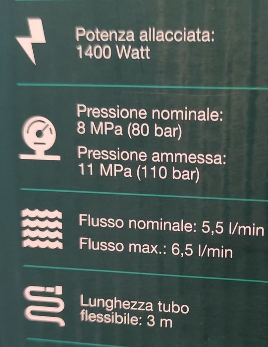 Lavadora Parkside de alta pressão de 1400 W