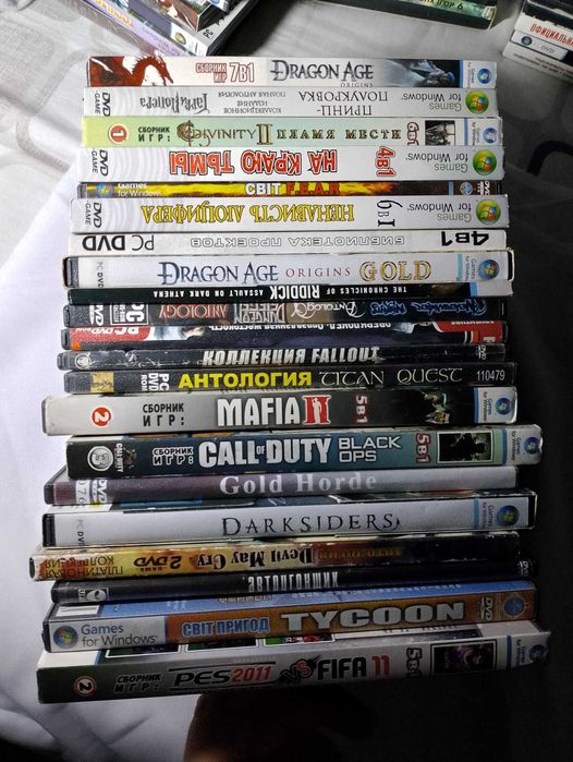 DVD диски с играми. Цена за всё.