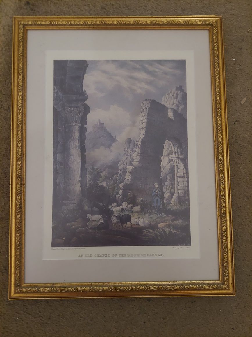 Gravuras antigas com moldura Sintra etc