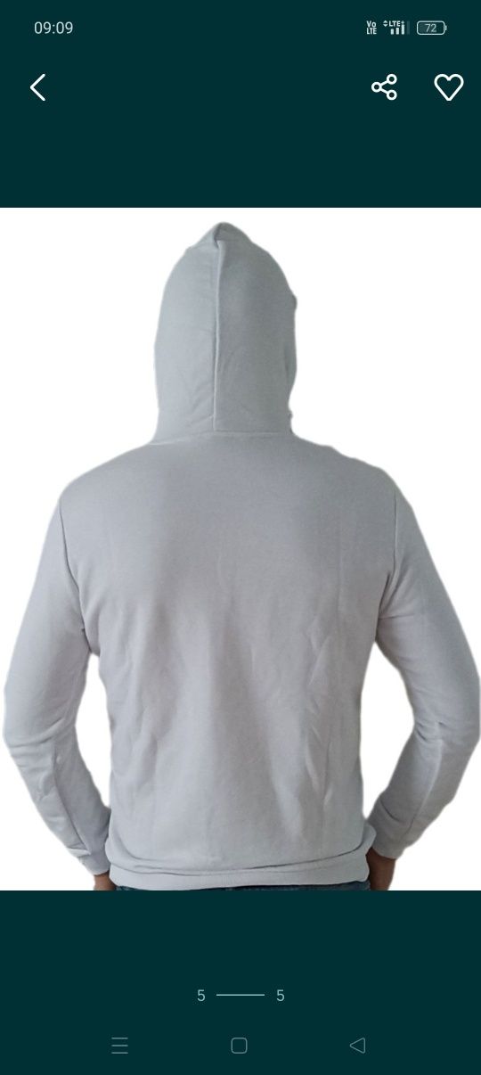 Dsquared bluza biała z kapturem r.M,XL,XXL