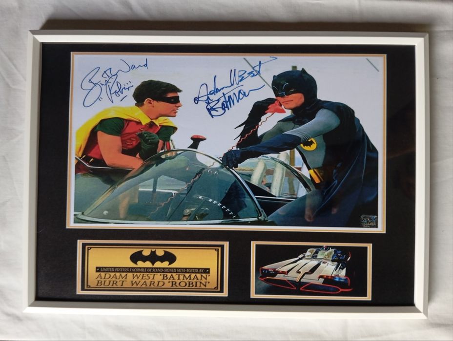 Moldura Série Batman & Robin com Autógrafos (A4)