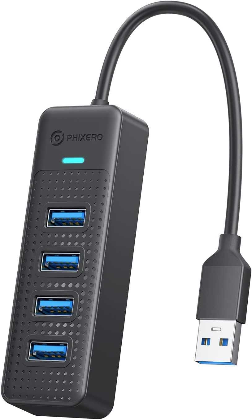 PHIXERO 4 Port Hub USB 3.0