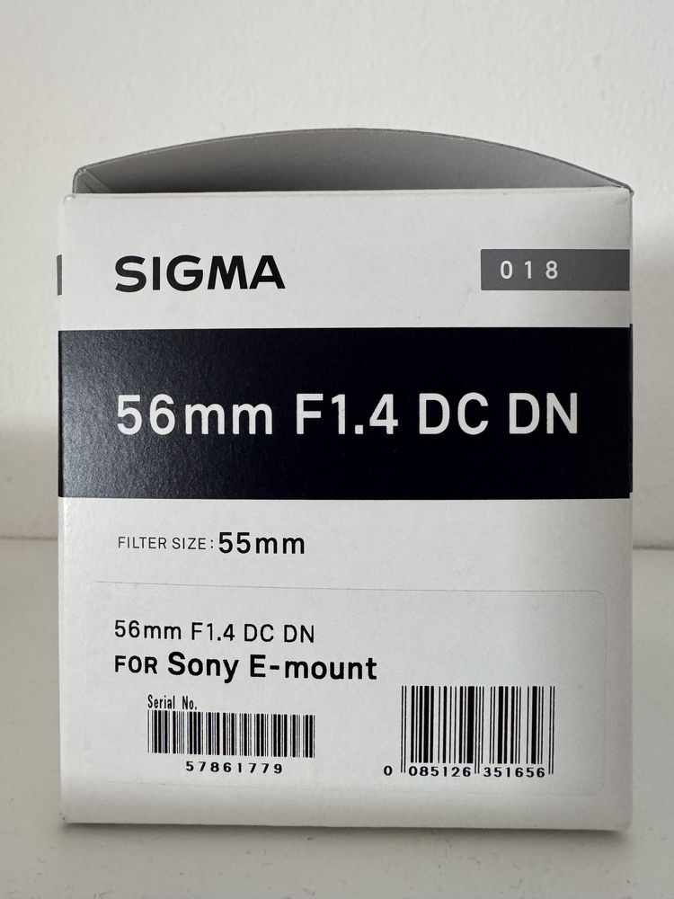 Signa 56mm 1.4 como nova