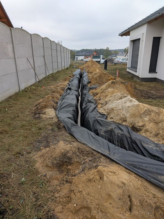 Odwodniania drenarskie wody deszczowej