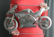 Панно, мотоцикл, Ducati, Дукати, объёмное, картина, стимпанк, сталь