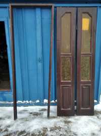 Продам двостулкові дерев'яні двері міжкімнатні