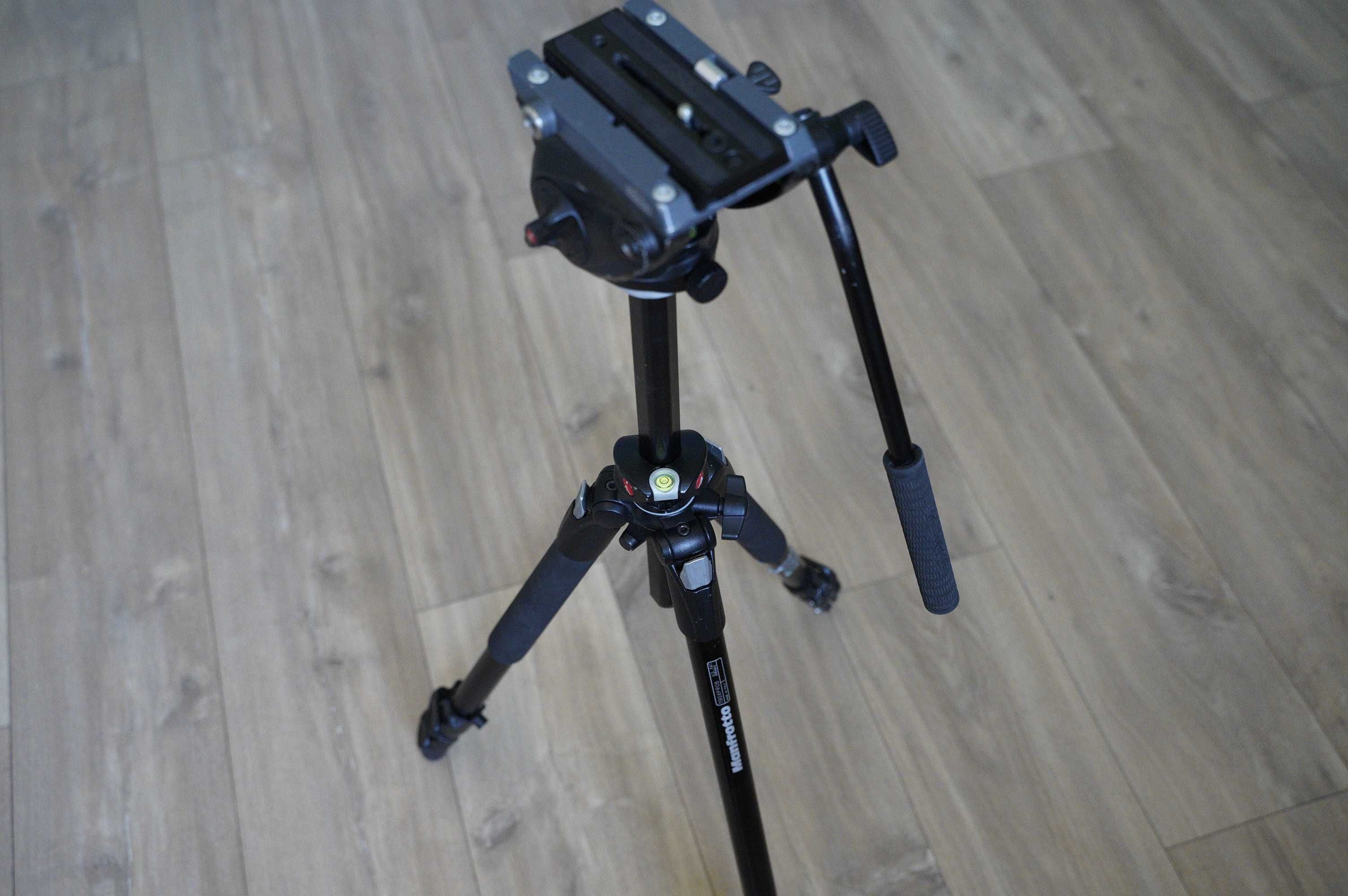 Statyw Manfrotto 190XPROB + głowica MVH500AH + pokrowiec