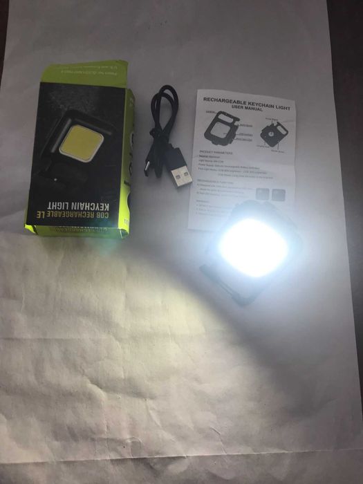 Фонарик, брелок, магнит, аккумуляторный, прожектор, крепление штатив