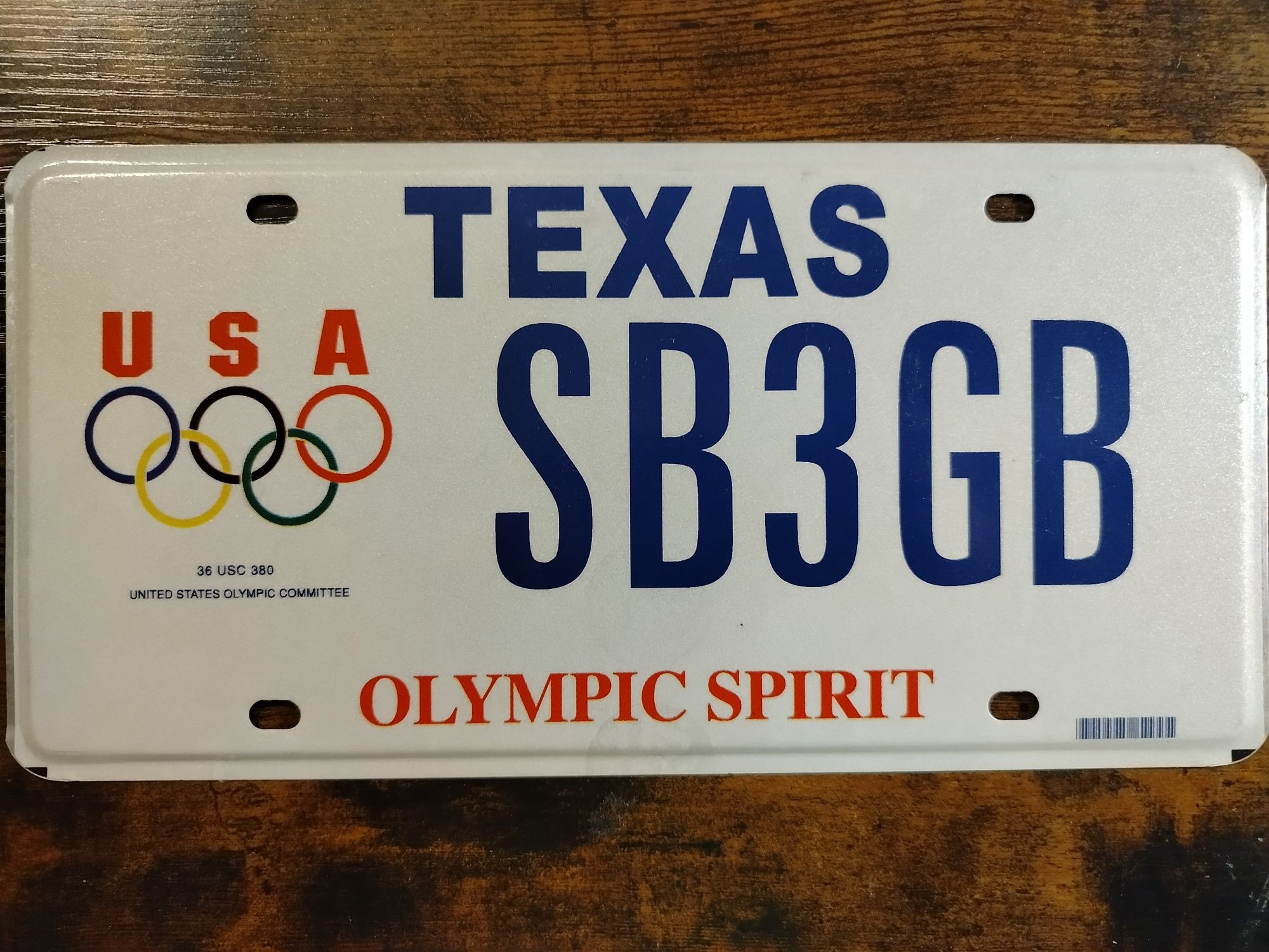 Tablica USA Texas Olympic Spirit Okazjonalna