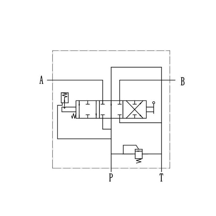 Rozdzielacz hydrauliczny 1 sekcyjny 80L Hydrolider łuparka do drewna