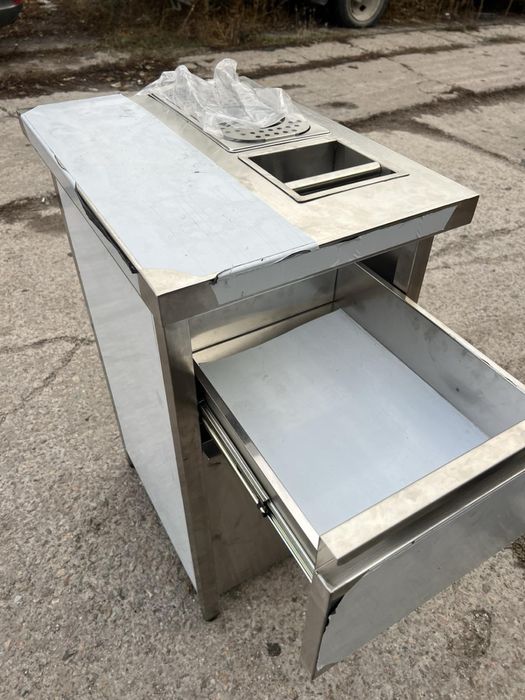Стол мойка из нержавейки