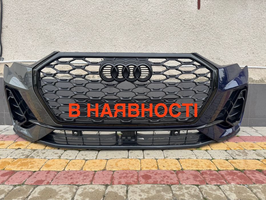 Бампер передний Ауди ку3 3 Audi Q3 83a 83а серый