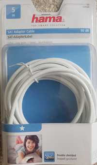 Kabel antenowy HAMA 90dB wtyk F - gniazdo antenowe 5m