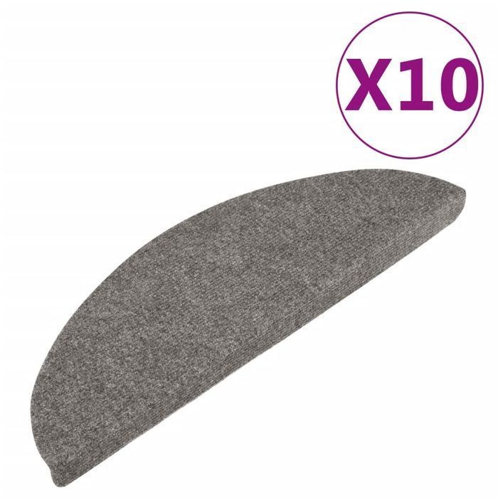 Vidaxl Samoprzylepne Nakładki Na Schody, 10 Szt., Szare, 56X17X3 Cm