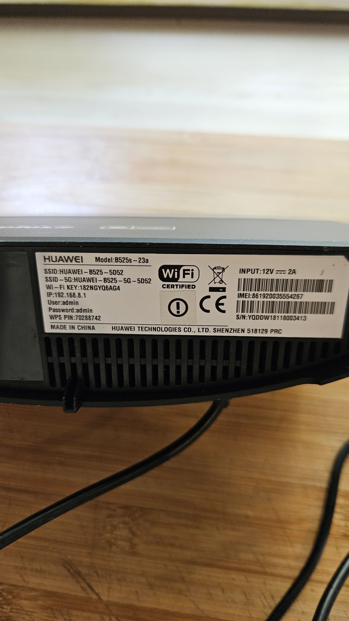 Router Huawei Model B525s-23a