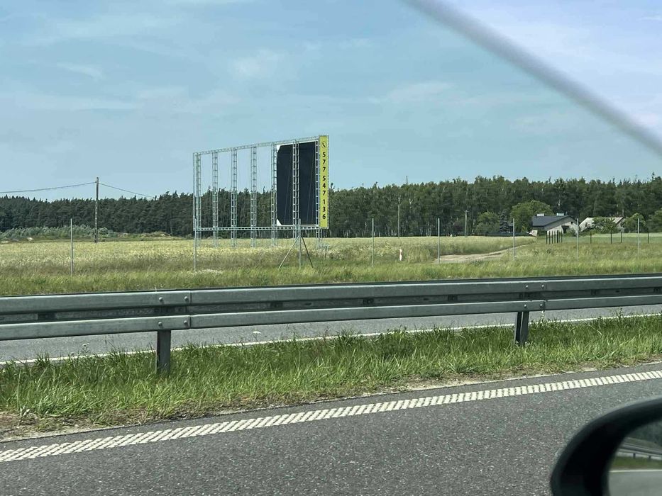Powierzchnia reklamowa billboard 18 x 6 m przy drodze ekspresowej S5