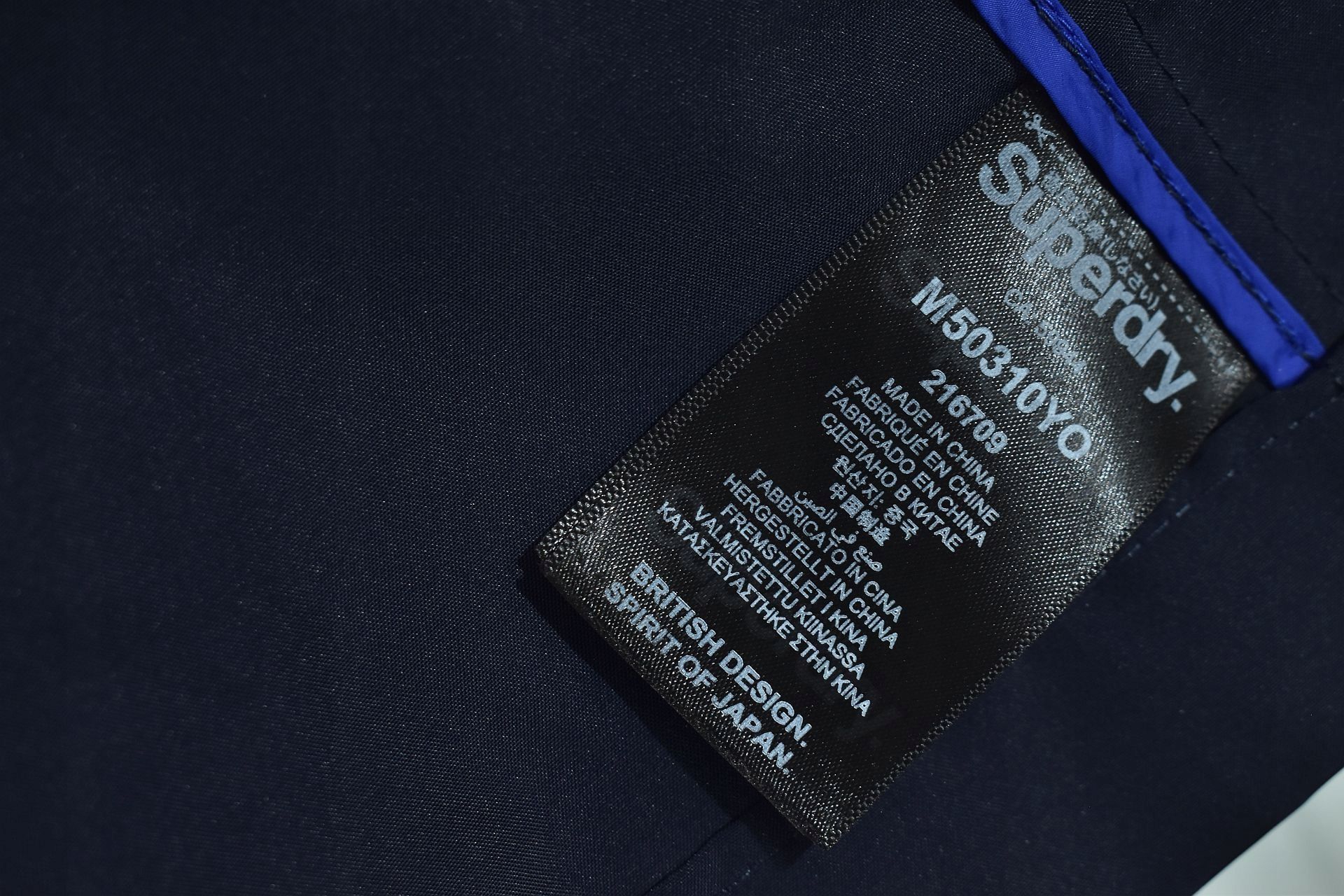 Superdry Idris Męski Dwurzędowy Płaszcz Trencz M