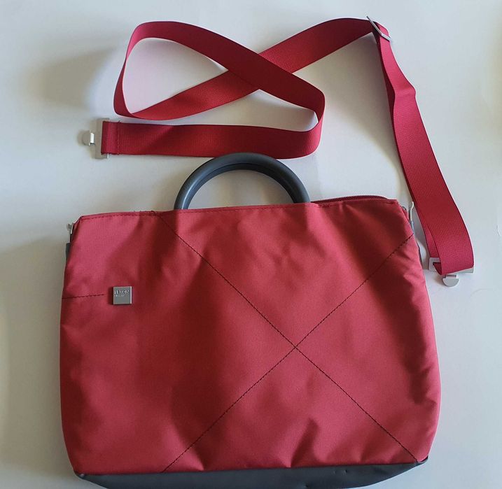 Torba na laptopa dokumenty Lexon Urban elegancka Czerwona