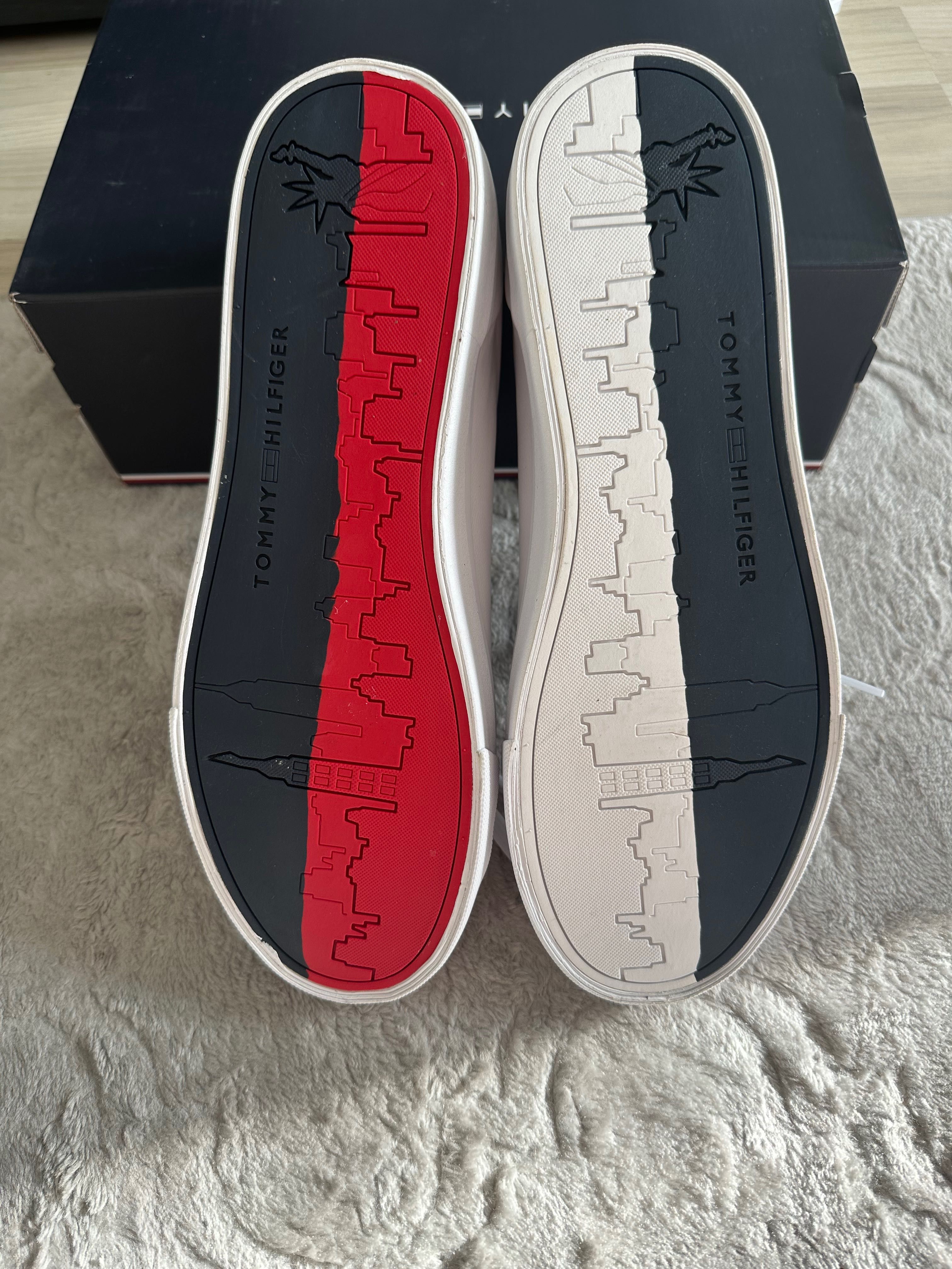 NOWE, Białe sneakersy - rozmiar 44, wkładka 28 cm, Tommy Hilfiger