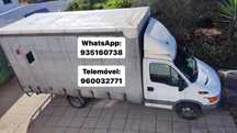 Mudanças e transportes, limpeza de garagens.