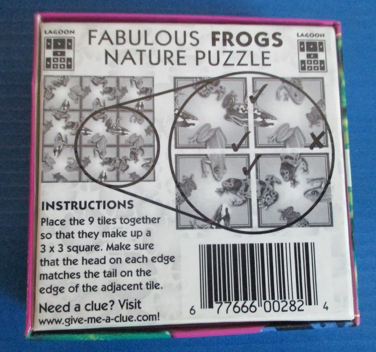 Pequeno Puzzle com Rãs