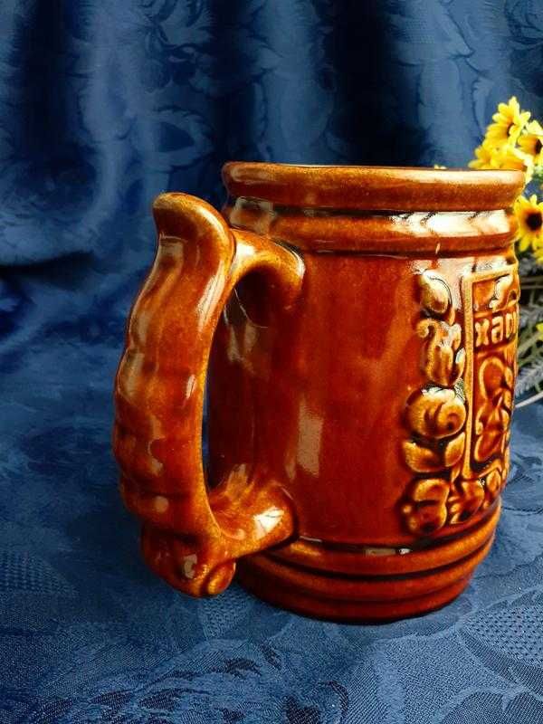 1990! Харків бокал большой керамика майолика кружка Харьков з-д Буди