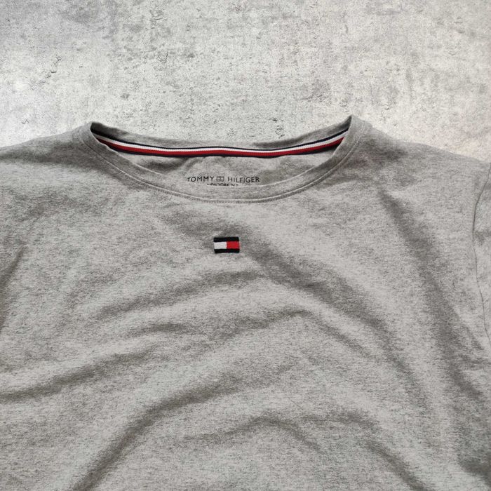 DAMSKA Koszulka PREMIUM Bawełna Tommy Hilfiger Małe Logo Haft Casual