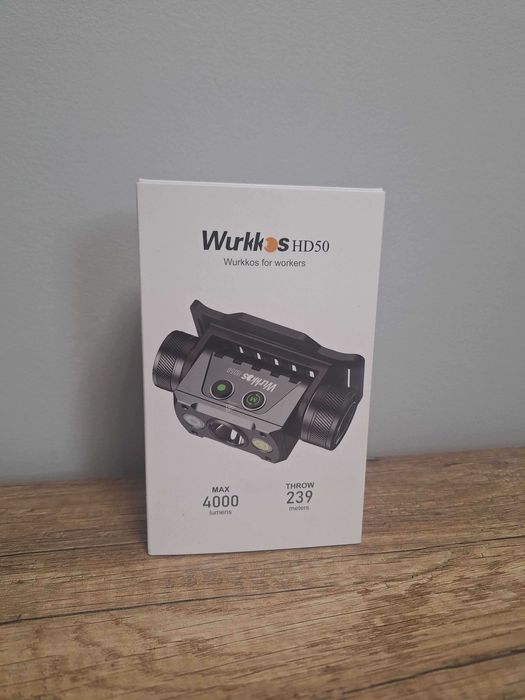 Latarka czołowa LED Wurkkos HD50 4000 lumenów