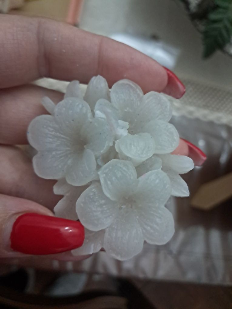 Vela em formato flor
