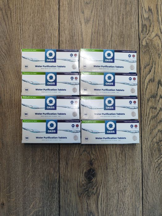 Таблетки для очищення води Oasis, 1 таблетка на 5 л
