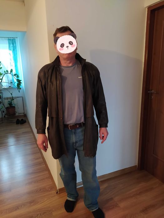 Kurtka skórzana męska czarna L/XL