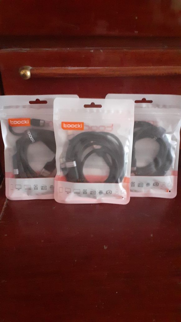 Кабель для зарядки Toocki 3в1. 6A,100W. 1.2м