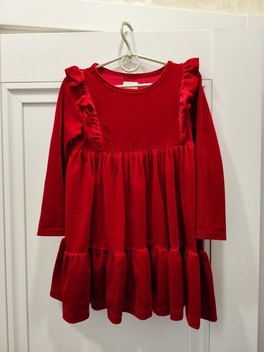 Сукня бархат оксамит велюр червона