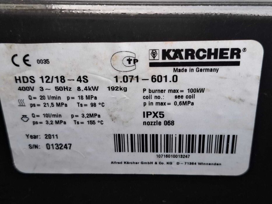 Myjka Karcher HDS 12/18-4S Serwis Gwarancja Wysyłka