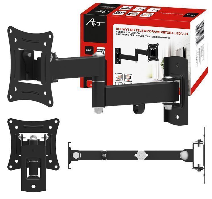 Uchwyt do telewizora 10-27'' 15kg ścienny regulowany wieszak AR-82
