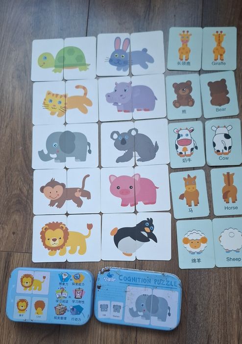 Puzzle pierwsza układanka zwierzęta zwierzątka