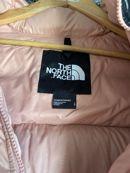 Укорочений дутий топ - пуховик the north face 700 nupts