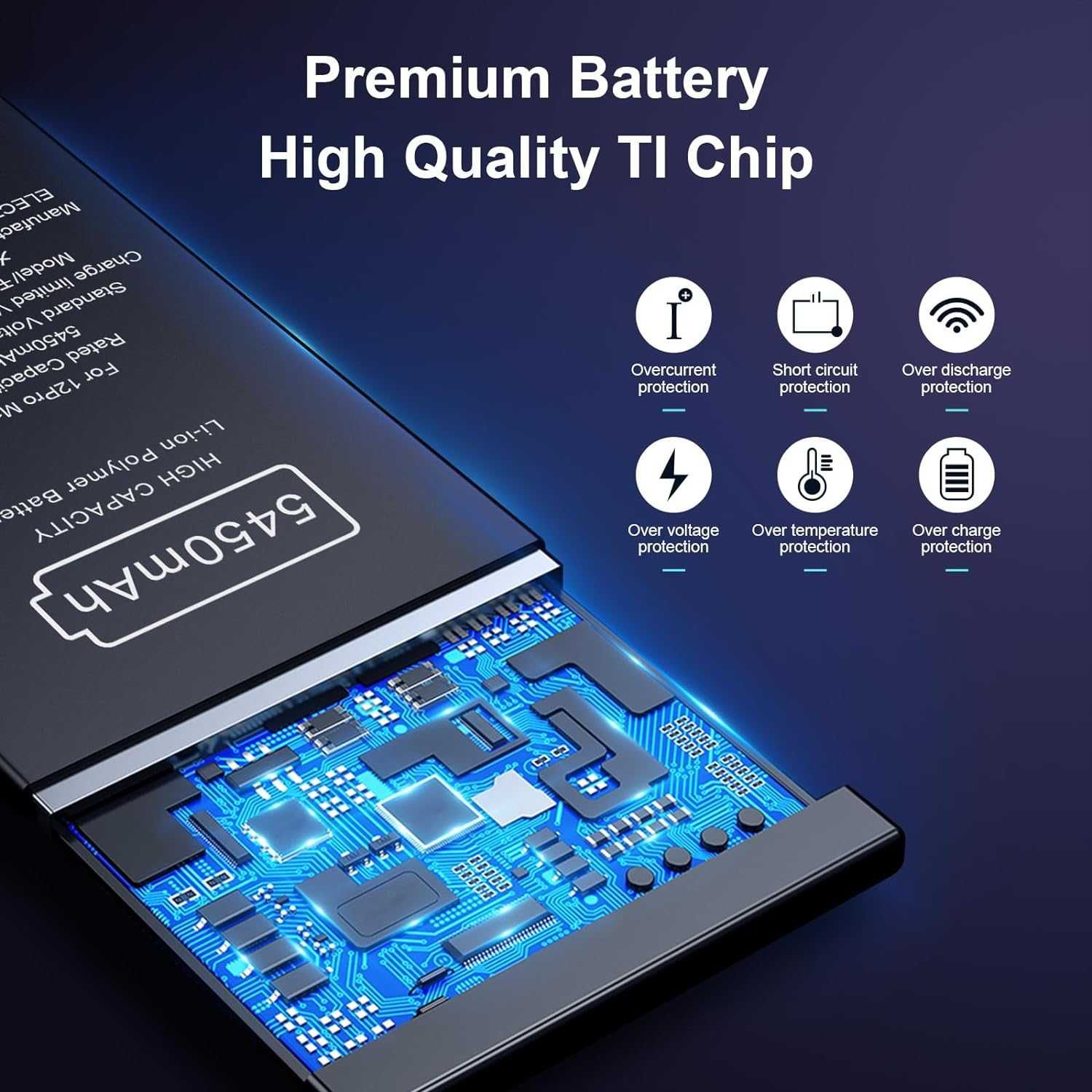 Bateria iPhone 12 Pro Max  5450mAh super mocny zamiennik
