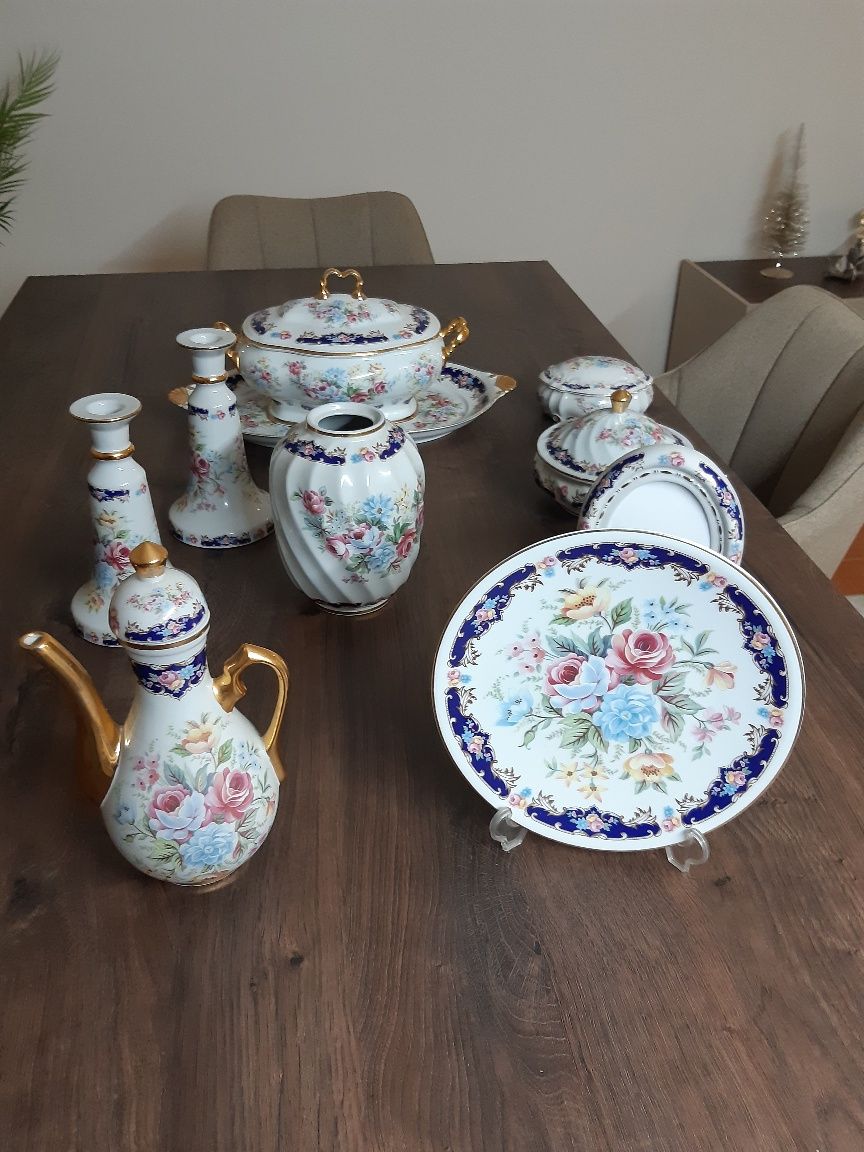 Porcelanas decorativas, conjunto de 10 peças
