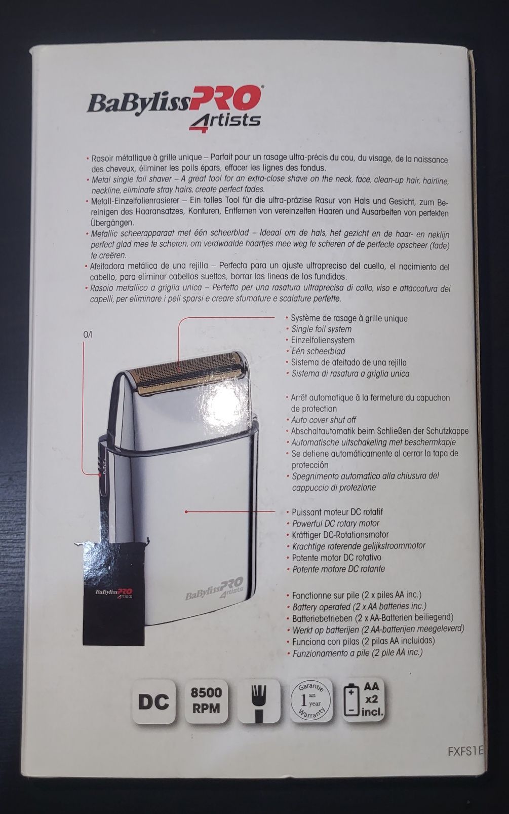 Máquina barbear, nova