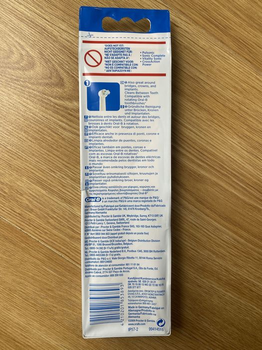 Końcówki do szczoteczki elektrycznej Interspace 2szt. IP17-2