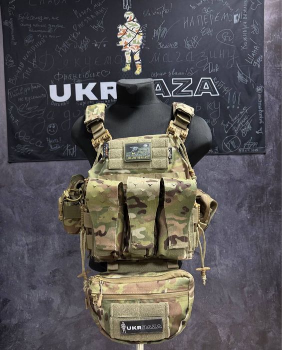 Плитоноска Attack Gen 2 Піксель/Мультикам 4 Точки Скиду