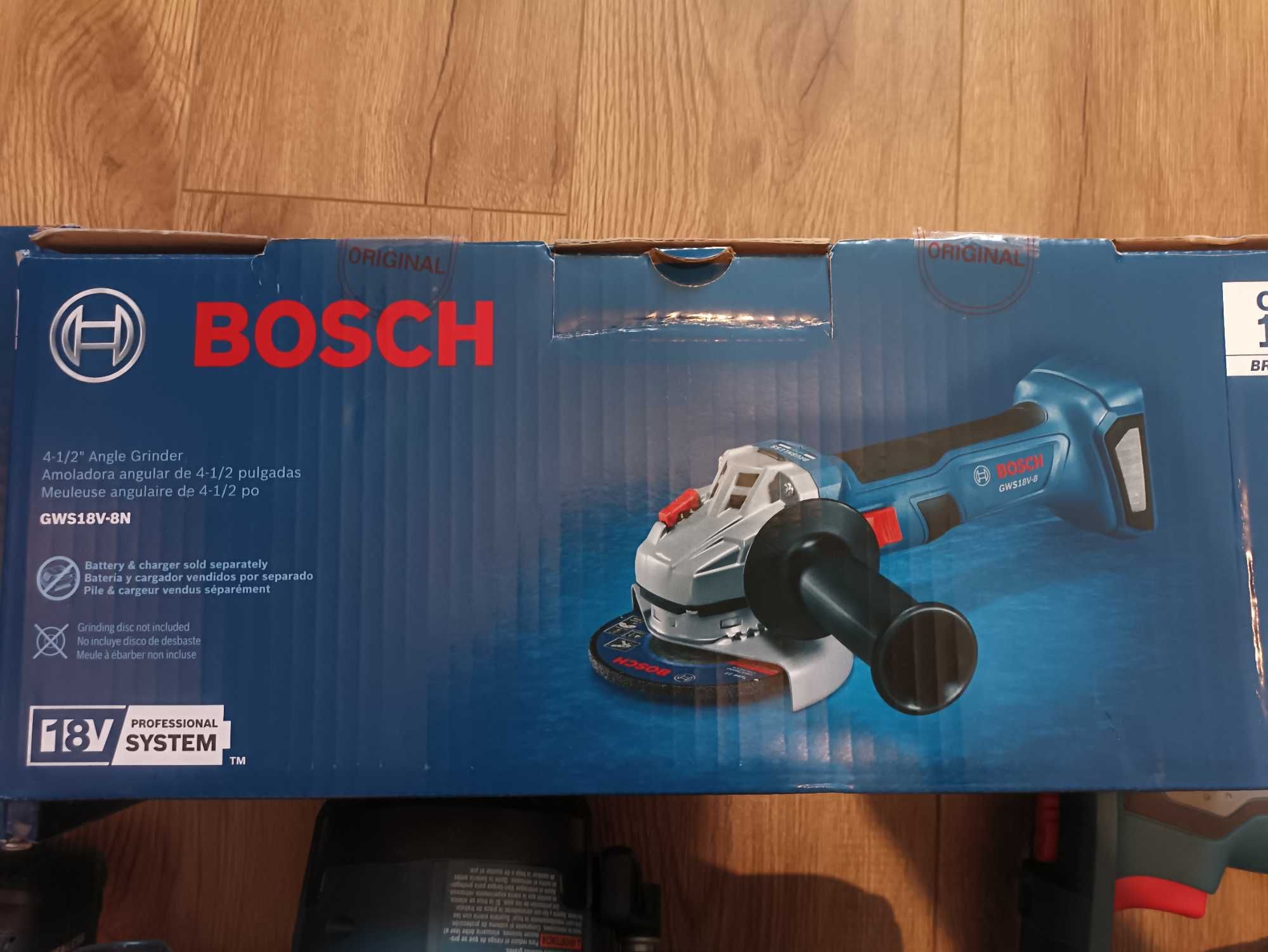 Bosch GWS18-8N 18V Brushless Angle Grinder