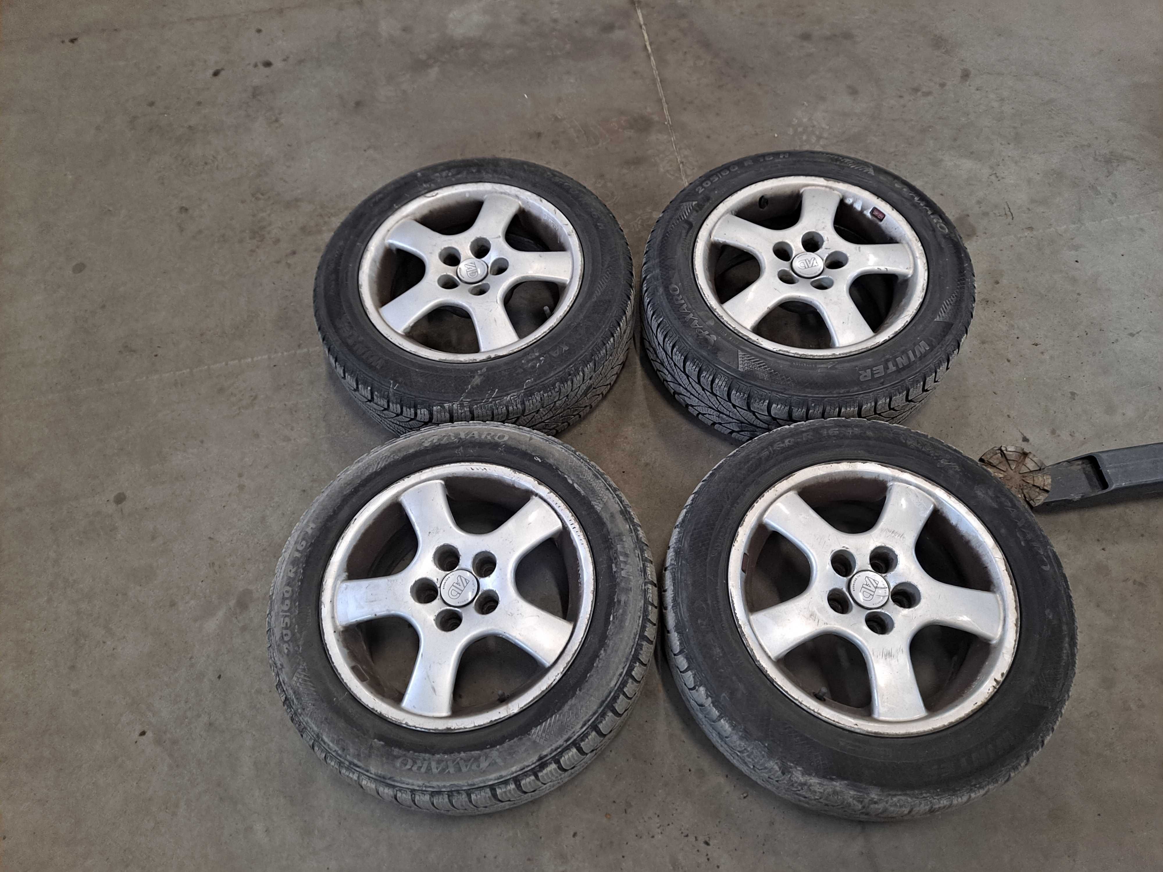 Koła felgi aluminowe opony zimowe 5x112 205/60/R16