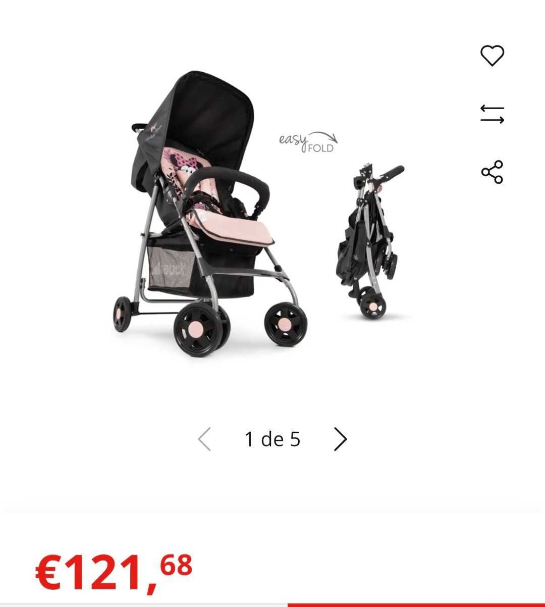 Carrinho Minnie mouse passeio lindo para crianças pouco uso