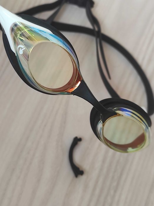 Окуляри для плавання Arena COBRA SWIPE MIRROR біло-жовто-чорні