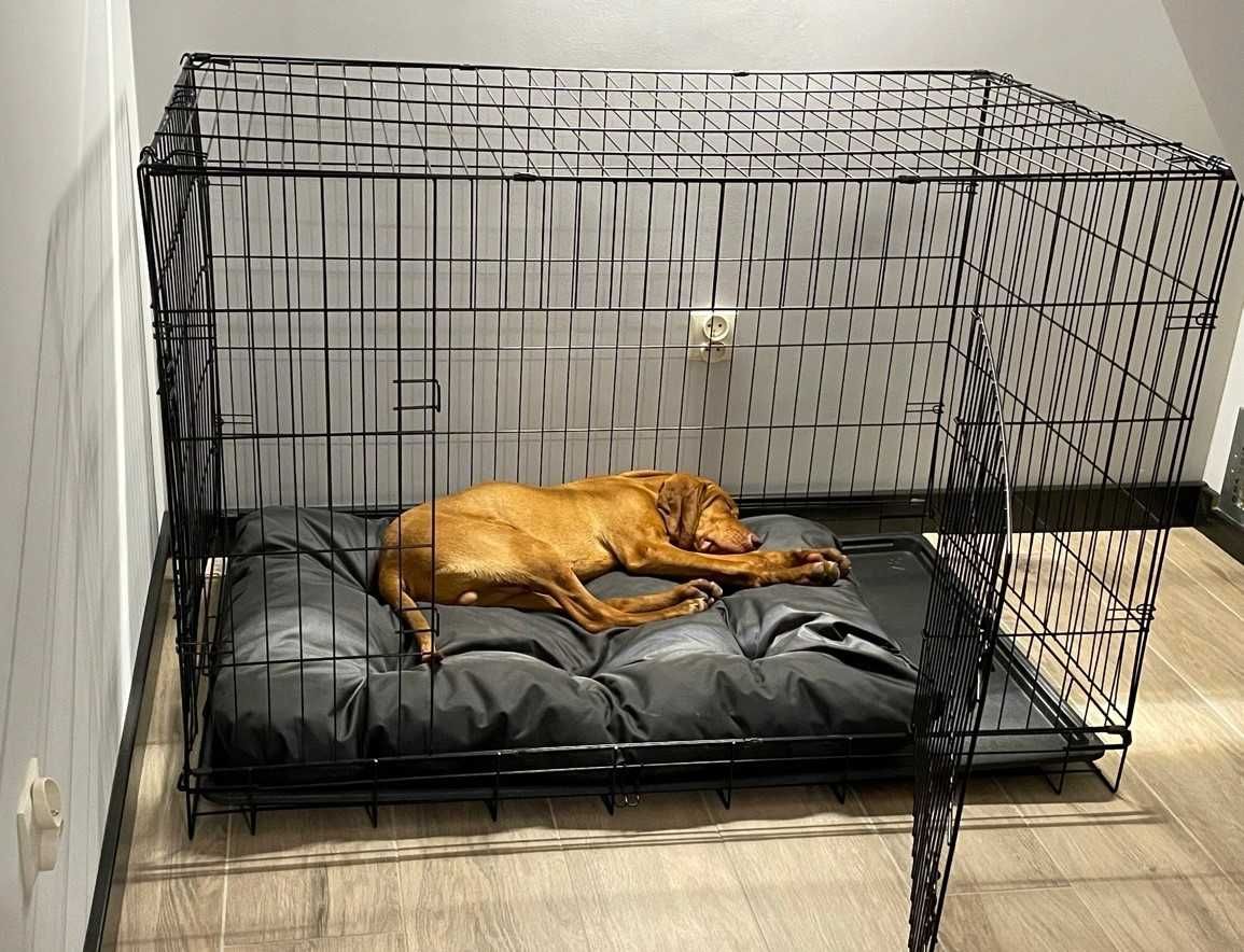 Klatka kennelowa XXL NOWA kojec dla psa MOCNA metalowa 106x71x77 cm