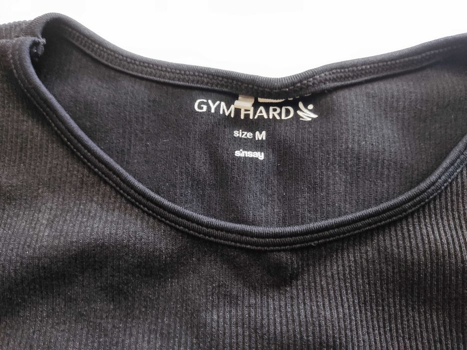 Crop top Gym Hard czarny 38/M