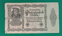 banknot 50000 marek , 1922 , Niemcy , seria A