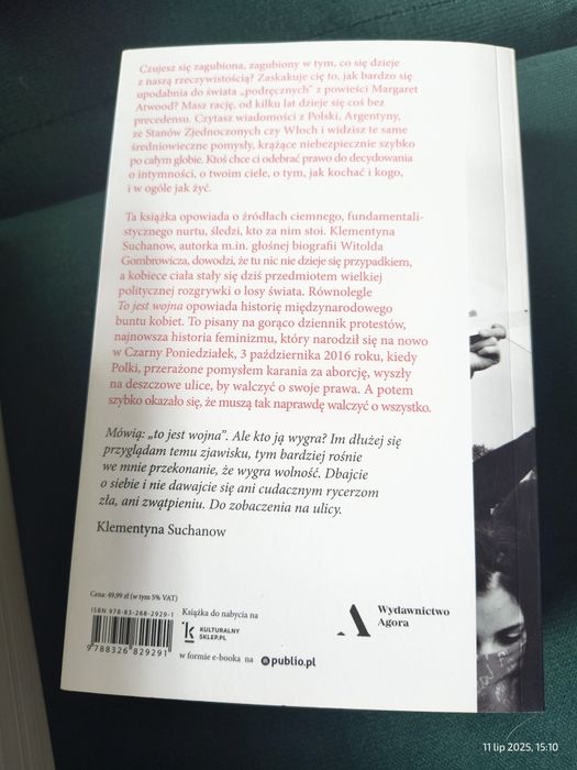 To jest wojna. Kobiety, fundamentaliści i... Klementyna Suchanow